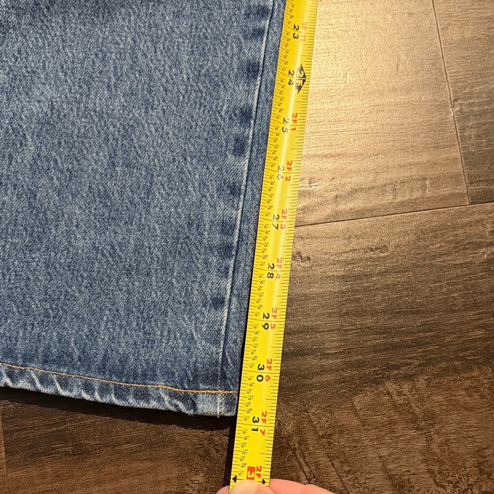 Citizens Of Humanity Blue Denim Wide Leg Jeans - Picture 4 of 11